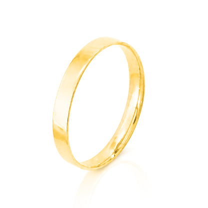 Aliança clássica em ouro 3mm
